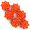 18mm synthetic coral chrysanthemum flower beads 15
