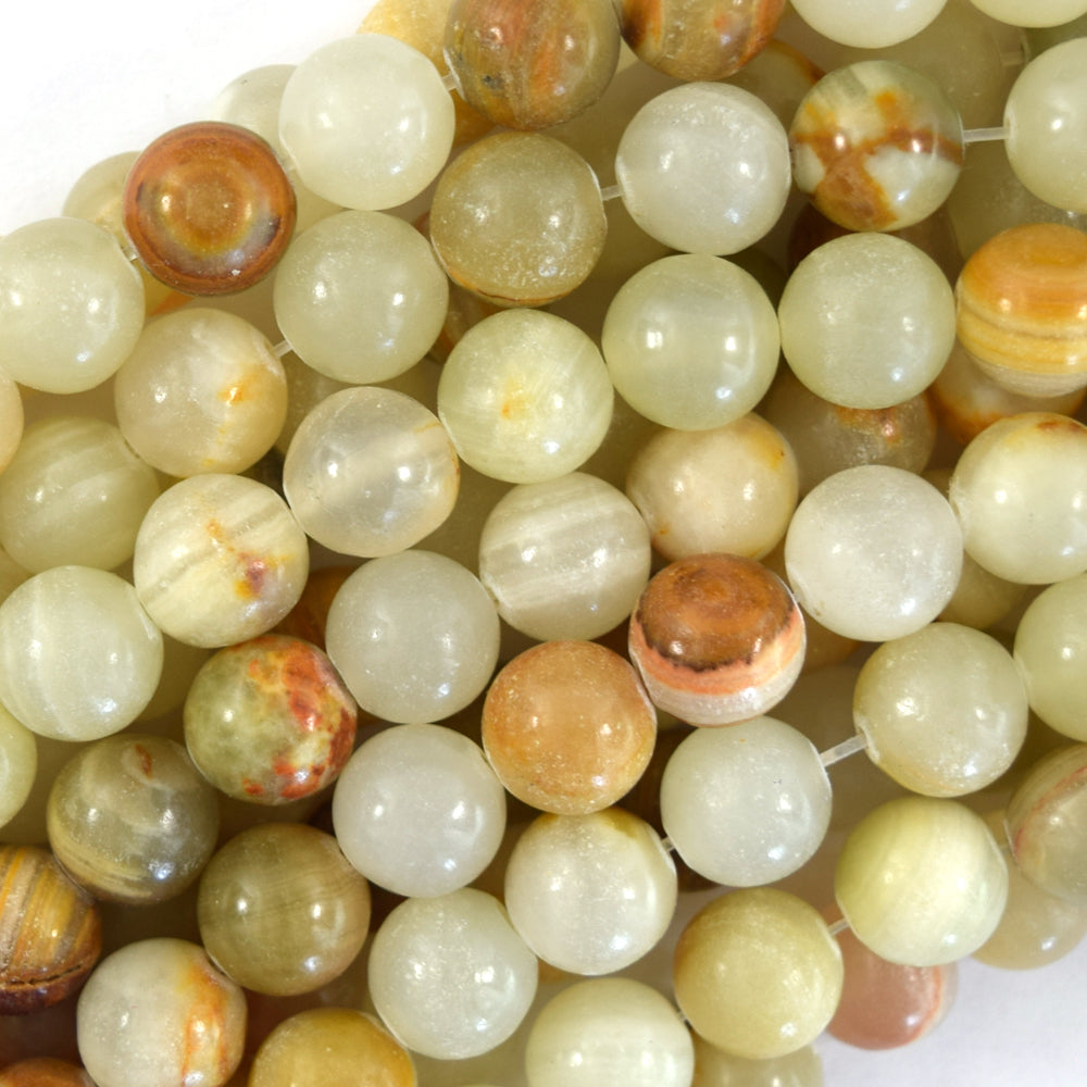 Natural Afghanistan Jade Round Beads Gemstone 15" Strand 6mm 8mm 10mm