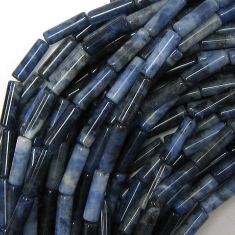 8mm - 10mm natural blue white sodalite pebble nugget beads 15" strand