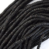 Black Lava Heishi Disc Beads Gemstone 15