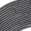 Natural Matte Black Hematite Heishi Disc Beads Gemstone 15.5