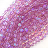 6mm rainbow light purple quartz round beads 15.5