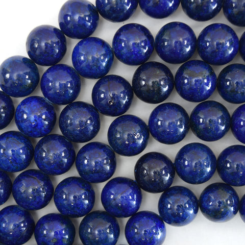 6mm - 8mm natural blue lapis lazuli pebble nugget beads 15.5" strand