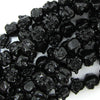 12mm synthetic coral carved buddha beads 14