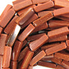 13mm goldstone side tube beads 15.5