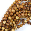Matte Brown Tibetan DZI Agate Round Beads 15