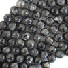 Natural Faceted Labradorite Larvikite Round Beads 14.5