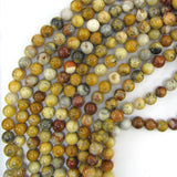 Natural Crazy Lace Agate Round Beads Gemstone 15