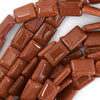 14mm goldstone rectangle beads 15.5