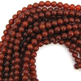 AA Red Carnelian Round Beads Gemstone 15