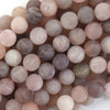 Natural Matte Madagascar Lavender Rose Quartz Round Beads 15.5