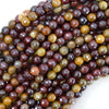 Mystic Titanium Faceted Mookaite Round Beads 15