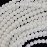 White Jade Round Beads Gemstone 15