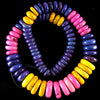 10-20mm multicolor turquoise rondelle beads 16