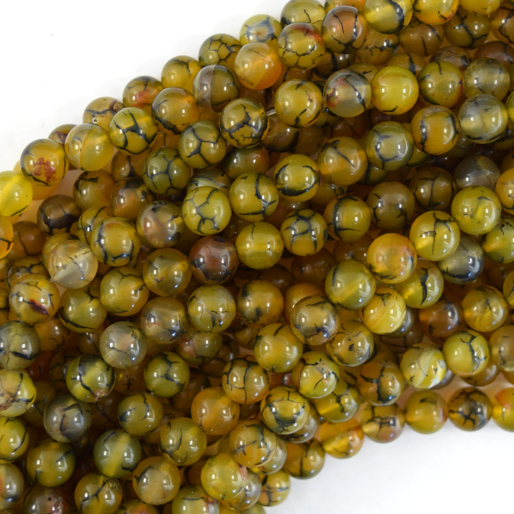 AA Natural Green Hydrogrossular Garnet Round Beads 15 Strand 6mm 8mm –  Eagle Beadz