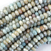 5x8mm Mystic Titanium Faceted Gemstone Rondelle Button Beads 15
