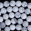 Natural White Howlite Round Beads Gemstone 15