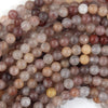 Natural Lavender Crystal Quartz Round Beads Gemstone 15