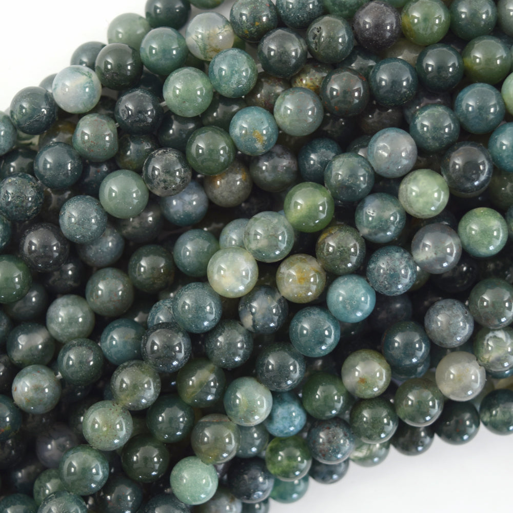 Blue Crazy Lace Agate Round Beads Gemstone 15.5 Strand 4mm 6mm 8mm 10 –  Eagle Beadz