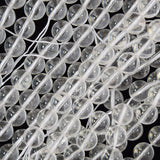 Natural Clear Crystal Quartz Round Beads 15