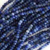 3mm faceted blue sodalite rondelle beads 15.5