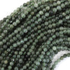 Natural Green Rutilated Quartz Round Beads 15.5