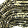4mm pyrite hematite diamond shape beads 16