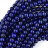 AA Natural Blue Lapis Lazuli Round Beads Gemstone 15