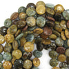 18mm natural ocean jasper coin beads 15.5
