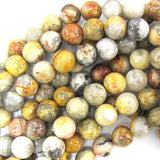 Natural Crazy Lace Agate Round Beads Gemstone 15