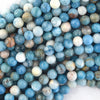 Blue Larimar Quartz Round Beads Gemstone 15