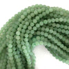 Natural Matte Green Aventurine Round Beads 15
