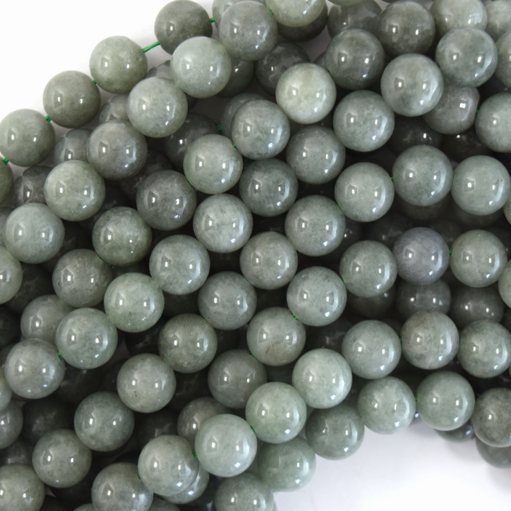 Burma Colored Jade Round Beads Gemstone 15" Strand Burmese 6mm 8mm 10mm 12mm