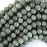 Burma Colored Jade Round Beads Gemstone 15