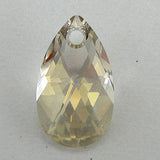 16mm Swarovski crystal teardrop pendant 6106 silver shade