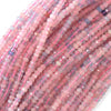 3mm faceted multicolor morganite rondelle beads 15.5
