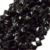 12mm faceted black onyx diamond beads 15
