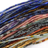 2mm x 4mm Natural Gemstone Tube Spacer Beads 15