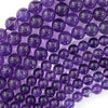 AA Natural Purple Amethyst Round Beads Gemstone 15