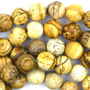 Natural Faceted Picture Jasper Round Beads 15