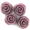 20mm synthetic coral carved rose flower beads 15