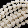 14mm synthetic coral carved buddha beads 14