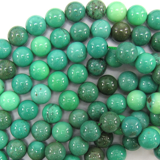 Natural Green Chrysoprase Round Beads 15.5" Strand 3mm 4mm 6mm 8mm 10mm