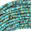 Natural Brown Green Blue Turquoise Heishi Disc Beads 15.5