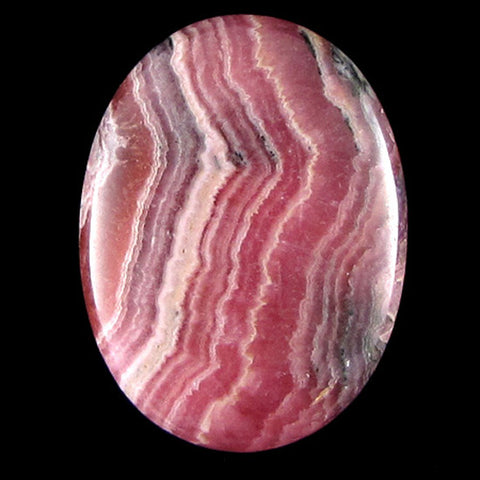 13x18mm synthetic pink rhodochrosite flat oval beads 15.5" strand