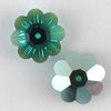 2 14mm Swarovski unfoiled 3700 margarita emerald AB