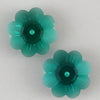 2 14mm Swarovski unfoiled 3700 margarita emerald