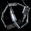 25mm grey labradorite larvikite pillow rectangle beads 16