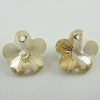 2 18mm Swarovski crystal flower beads 6744 golden shadow