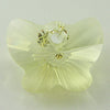 18mm Swarovski crystal butterfly pendant 6754 jonquil